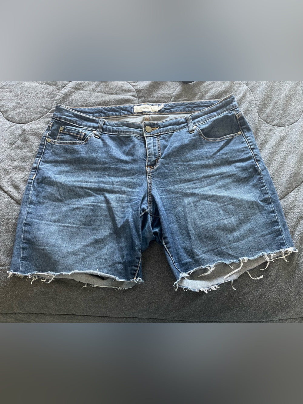 torrid Distressed Cutoff Jean shorts